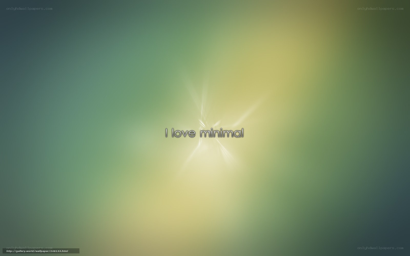 Minimalist text on gradient