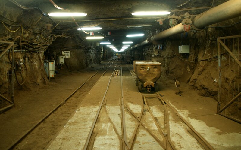 Mining Cart in Tunnel