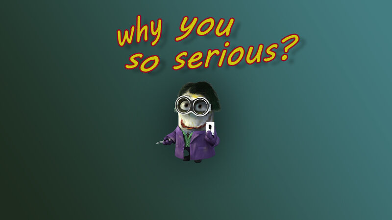 Minion Dressed as Joker — Green