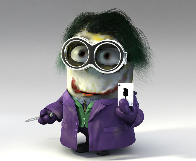 Minion Dressed as Joker
