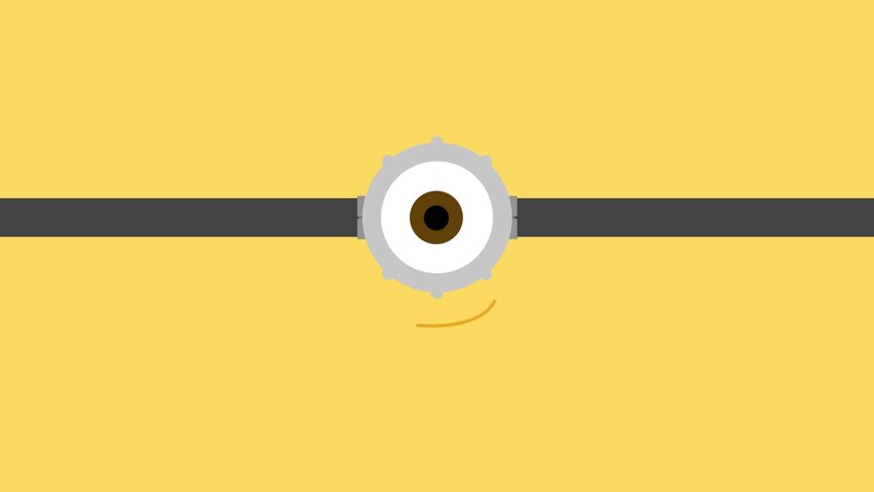 Minion eye close-up