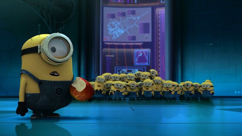 Minion Holding Apple