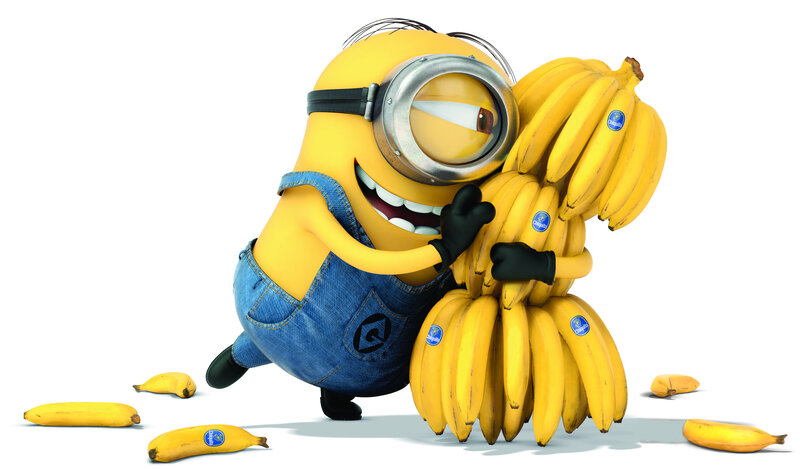 Minion Hugging Bananas — Yellow