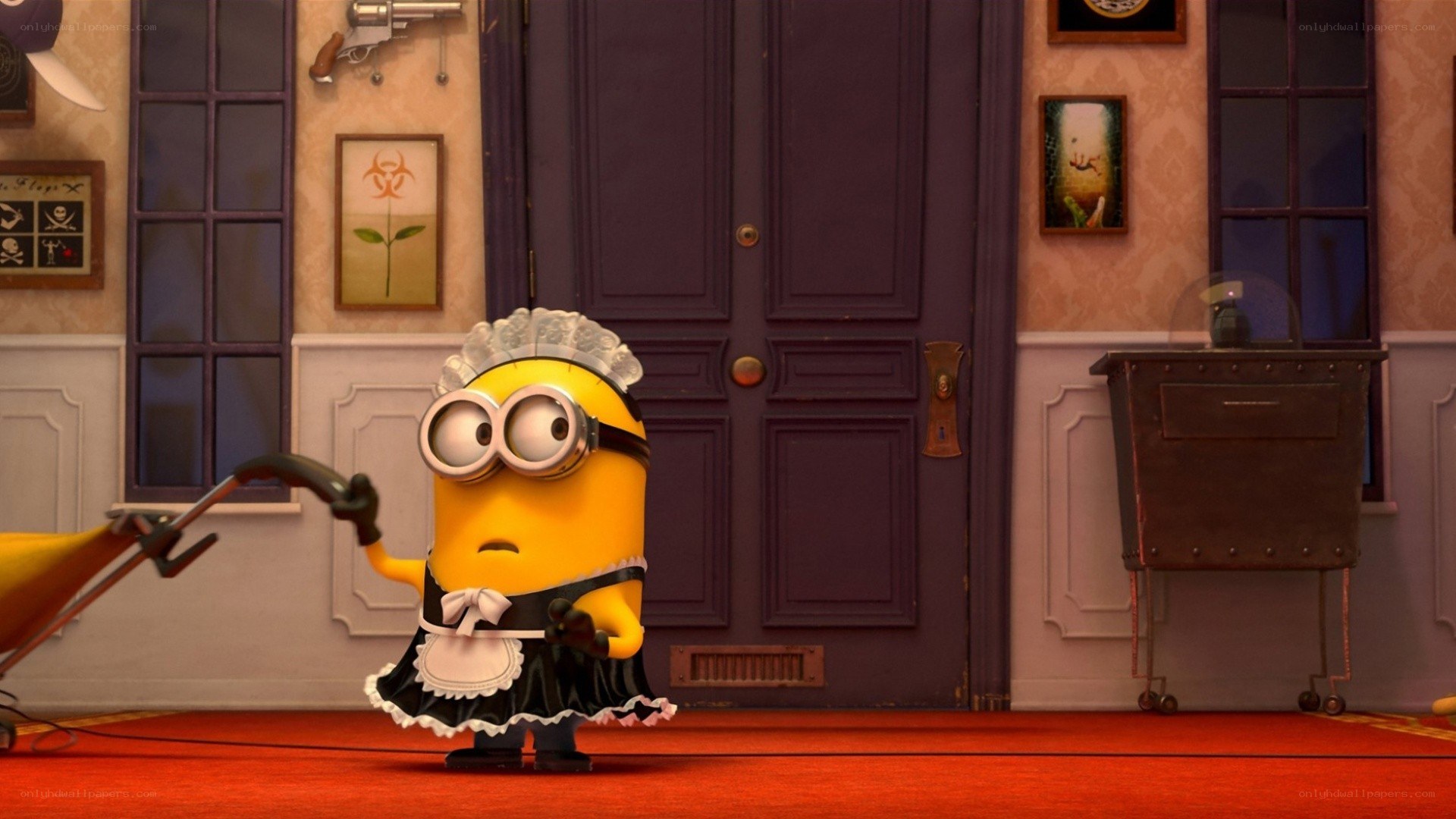 Minion in a maid outfit
