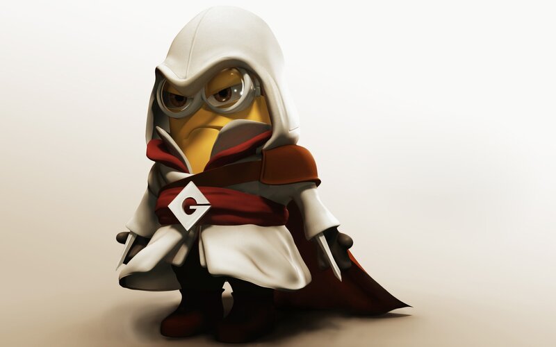 Minion in Assassin Outfit — White