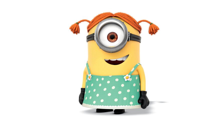 Minion in Polka-dot Dress