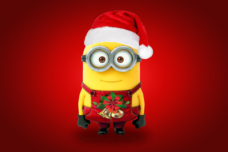 Minion in Santa Hat