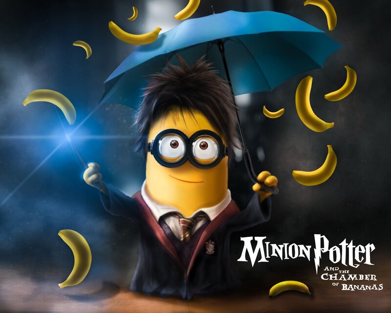 Minion in Wizard Outfit