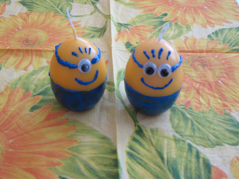 Minion-shaped Candles