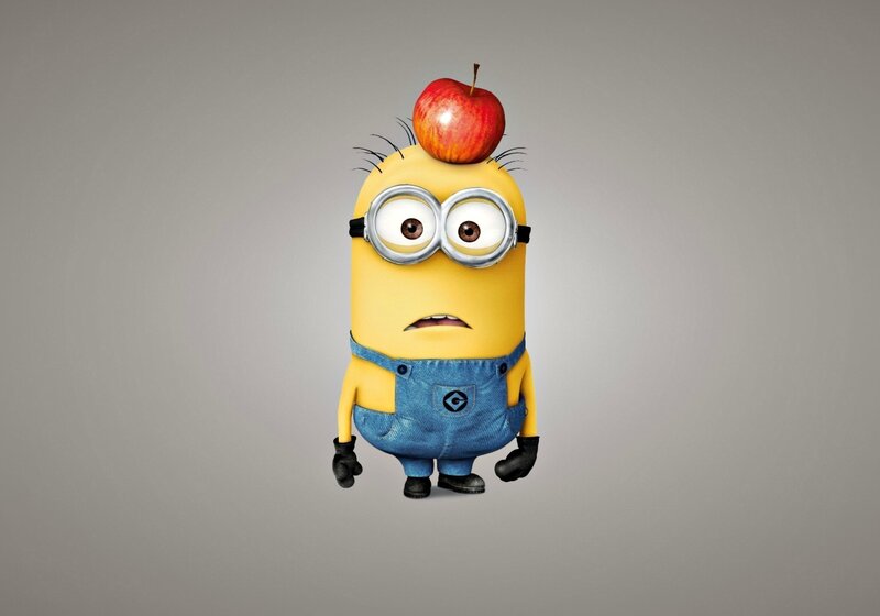 Minion with Apple