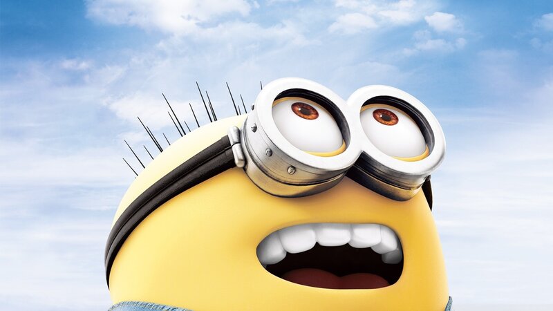 Minion with goggles and spiky hair
