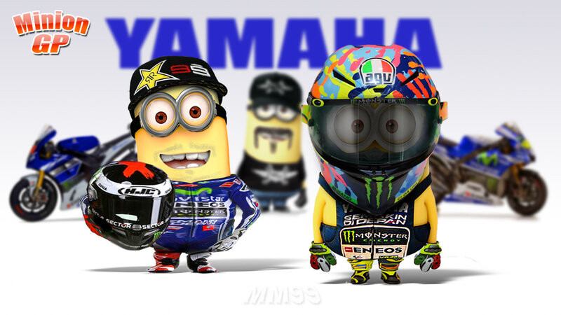 Minions as Motorcycle Racers