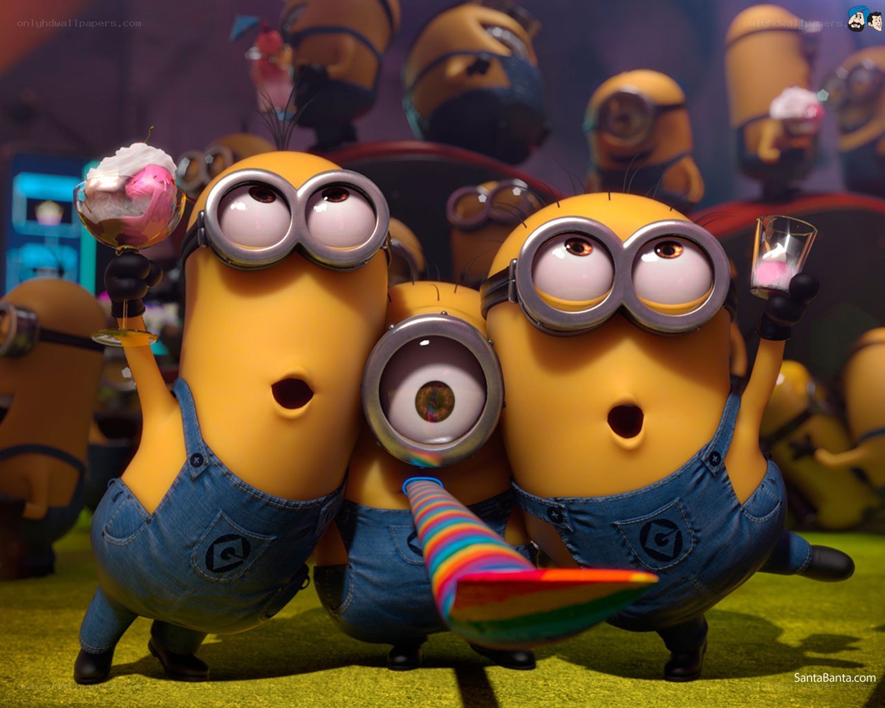 Minions at a party