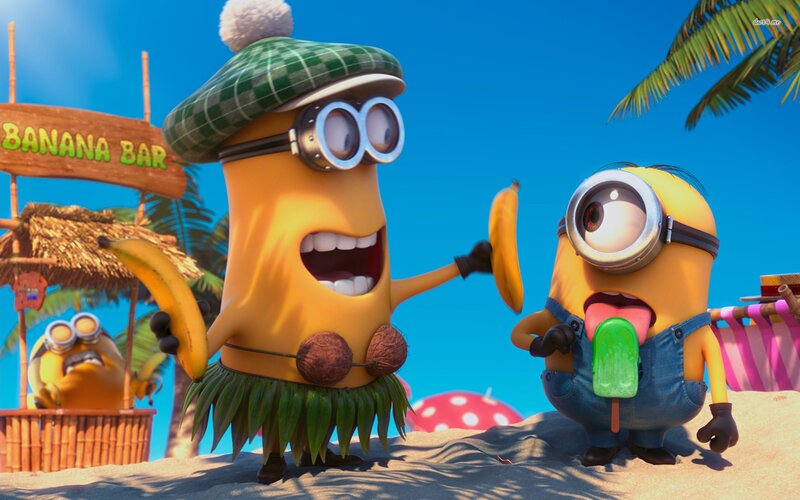 Minions at Beach