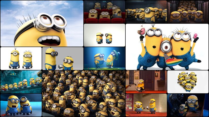 Minions collage from Despicable Me