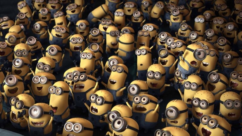 Minions crowd scene