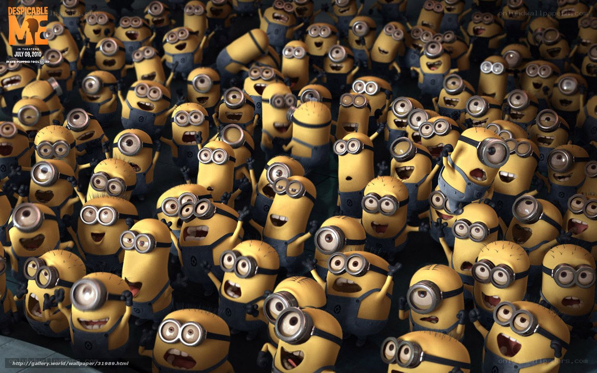 Minions crowd scene
