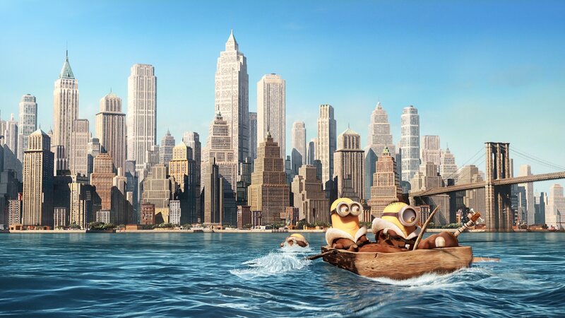 Minions in a Boat — Blue
