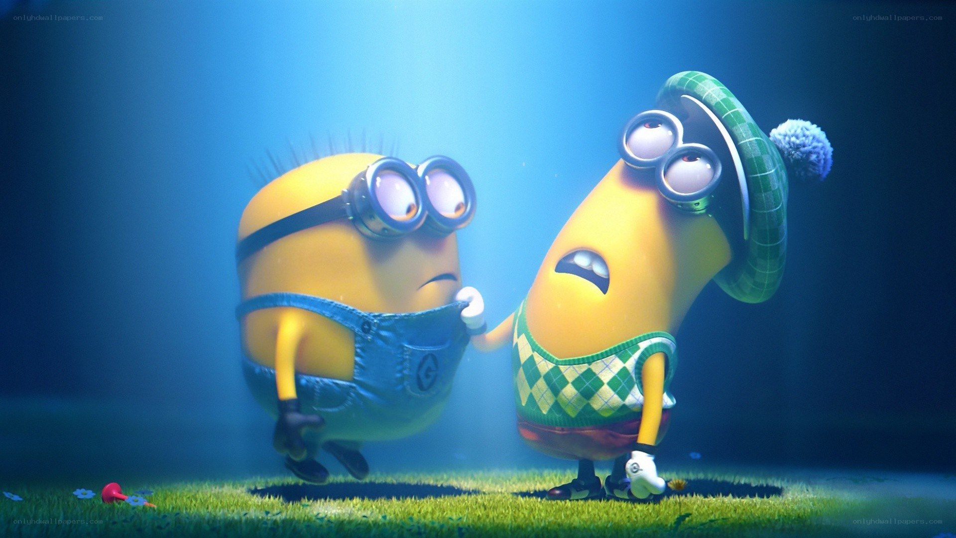 Minions in a dark field