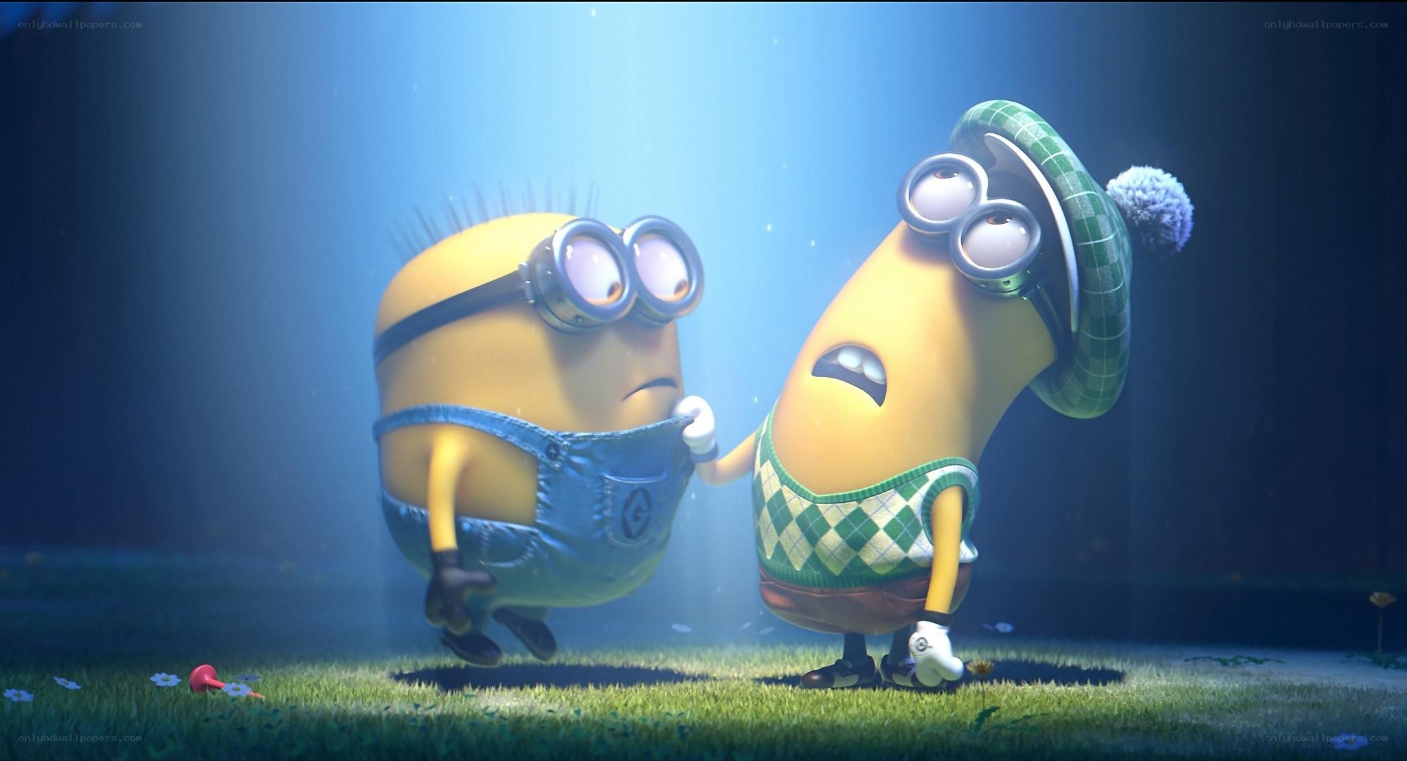 Minions in a dreamlike scene