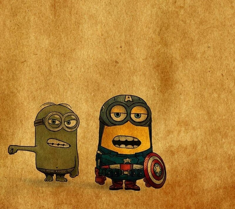 Minions in Superhero Costumes — Brown