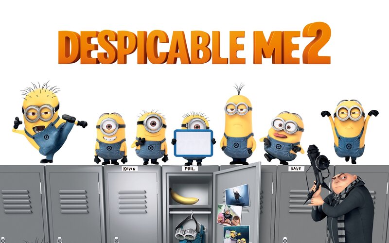 Minions on Lockers — Yellow, Playful, 3d Render
