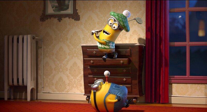 Minions Playing Golf — Yellow