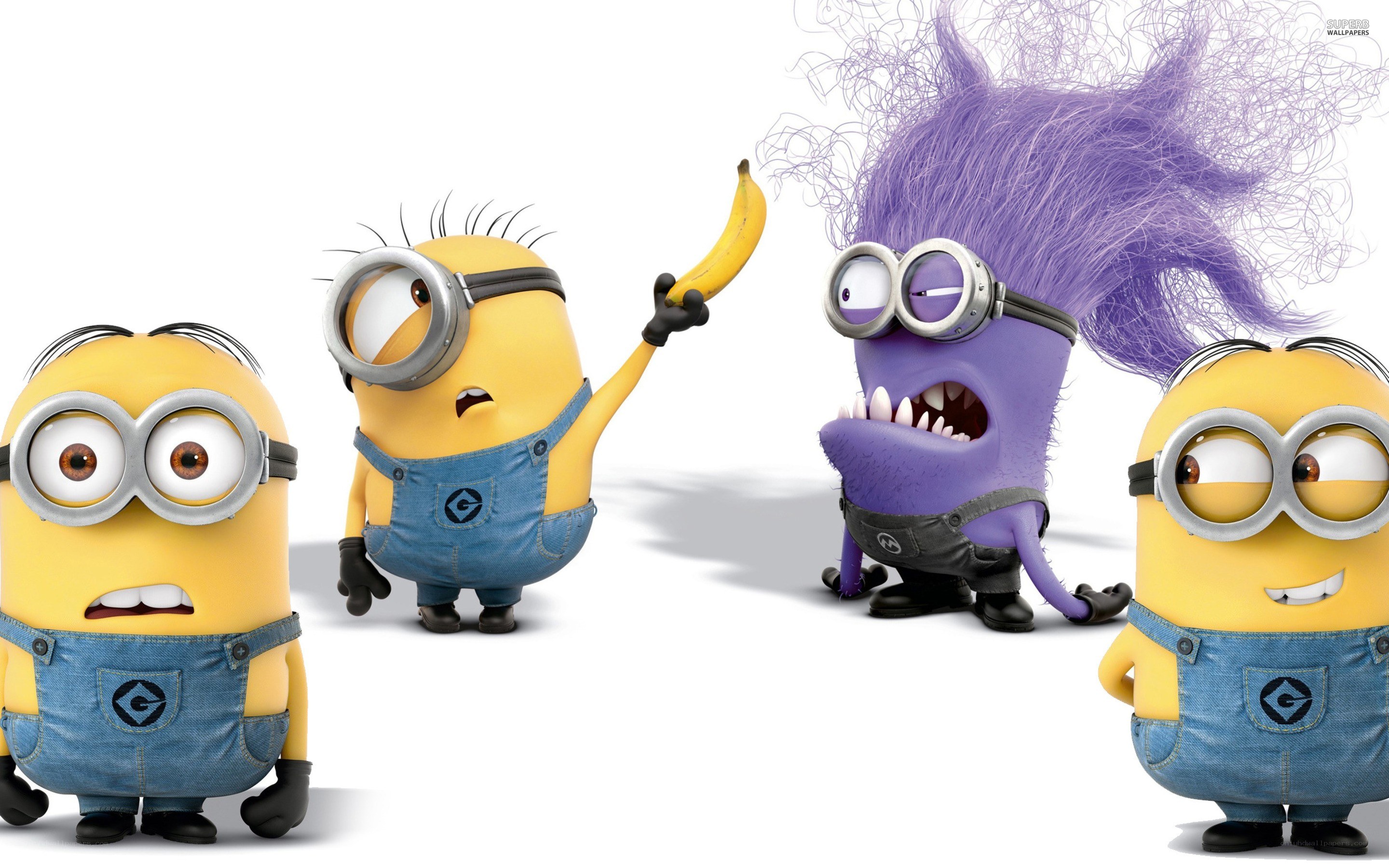 Minions with a purple one