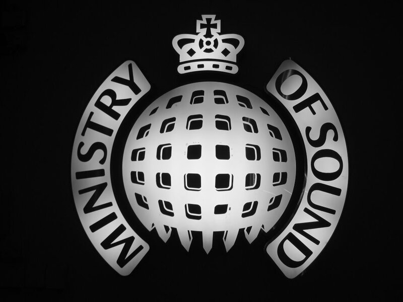 Ministry of Sound Logo — Black, Dramatic