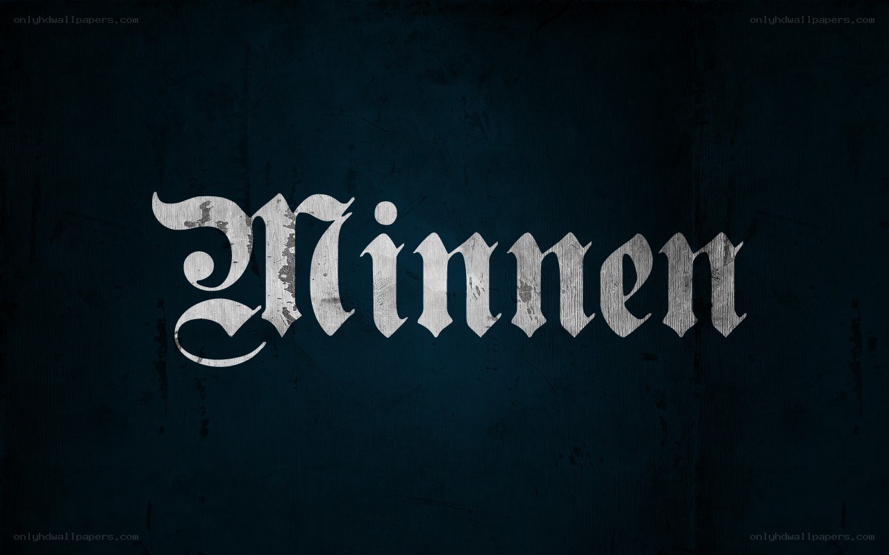 Minnen text logo