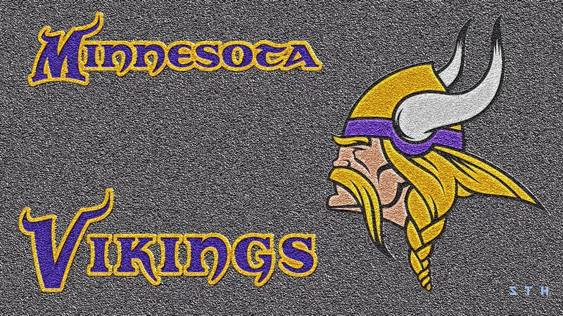 Minnesota Vikings Logo — Purple, Bold, Digital Art, Text