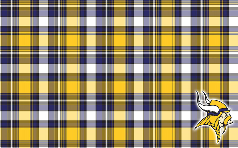 Minnesota Vikings plaid background