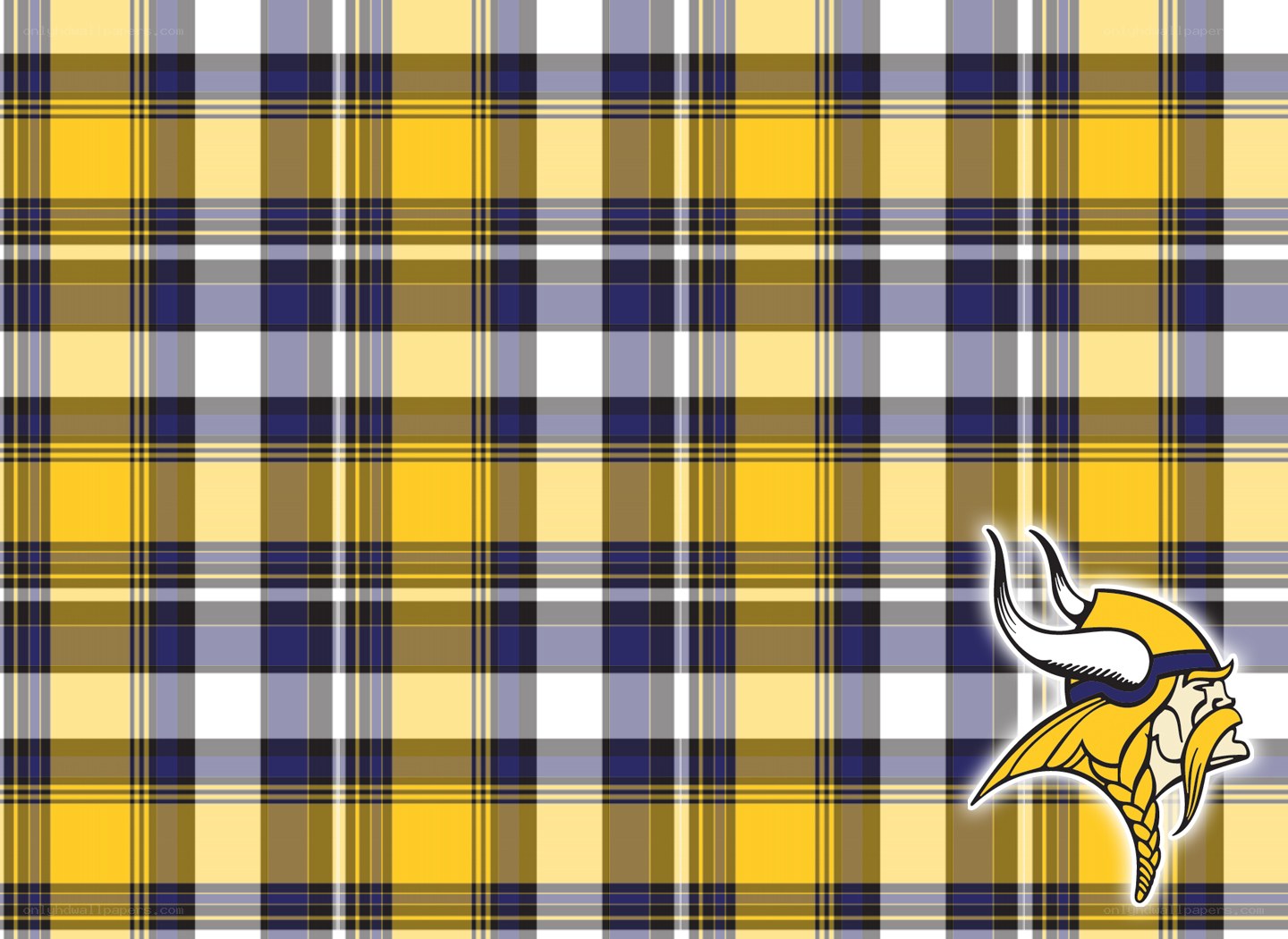 Minnesota Vikings plaid background