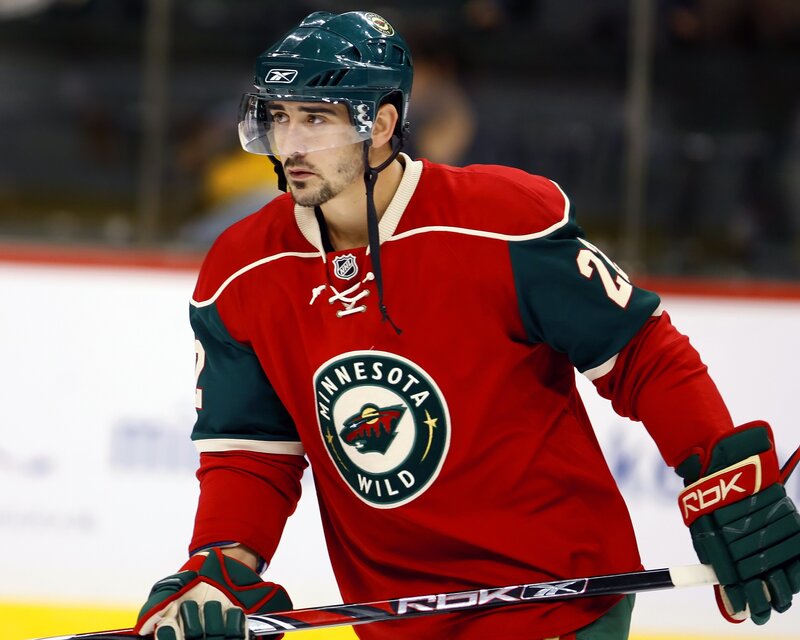 Minnesota Wild hockey player on ice