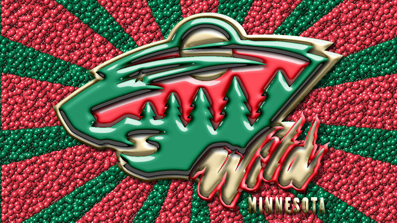 Minnesota Wild Logo — Green, Bold, Digital Art, Trees