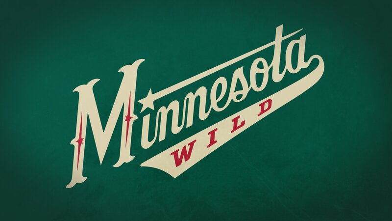 Minnesota Wild Logo — Green, Bold, Vector Art, Text, White