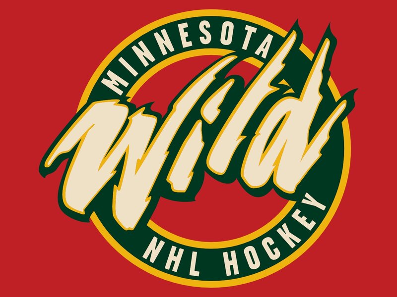 Minnesota Wild Logo — Red, Bold, Vector Art