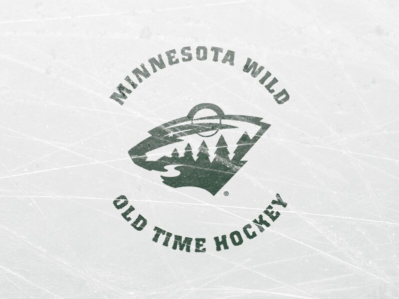 Minnesota Wild Old Time Hockey logo