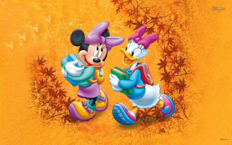 Minnie Mouse and Daisy Duck