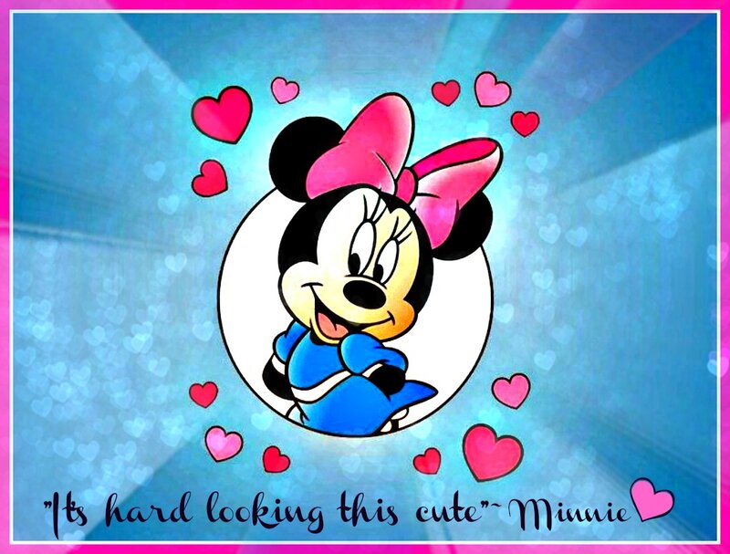 Minnie Mouse Character — Blue, Cheerful