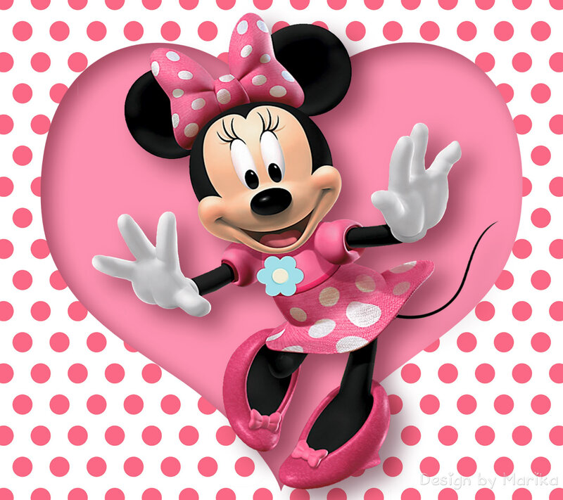 Minnie Mouse Character — Pink, Cheerful
