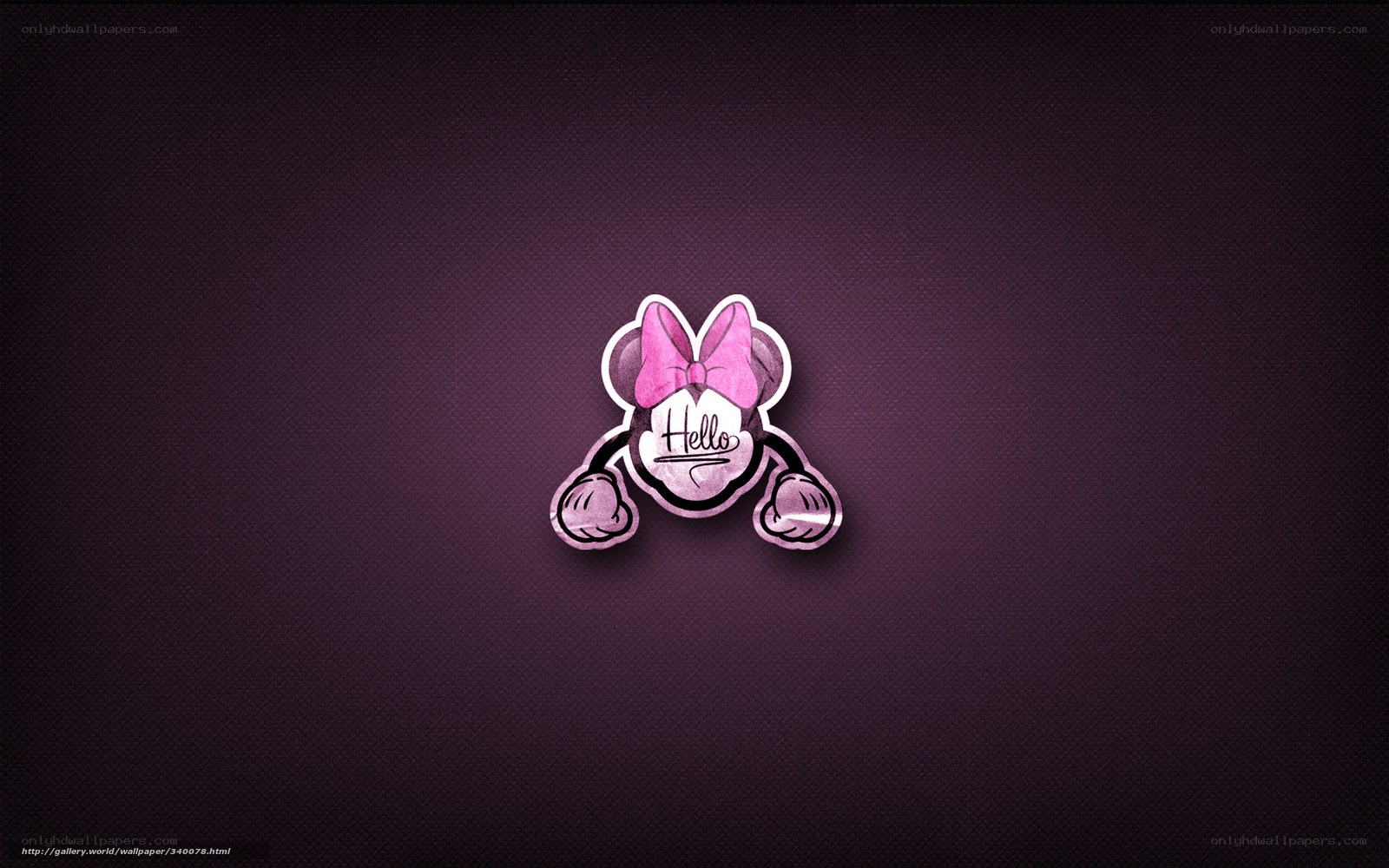 Minnie Mouse Hello Sticker