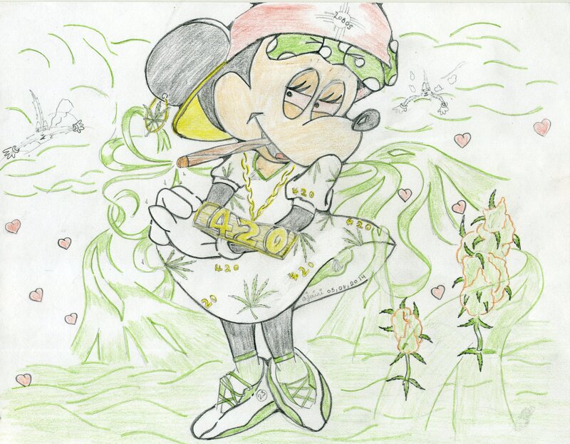 Minnie Mouse Smoking