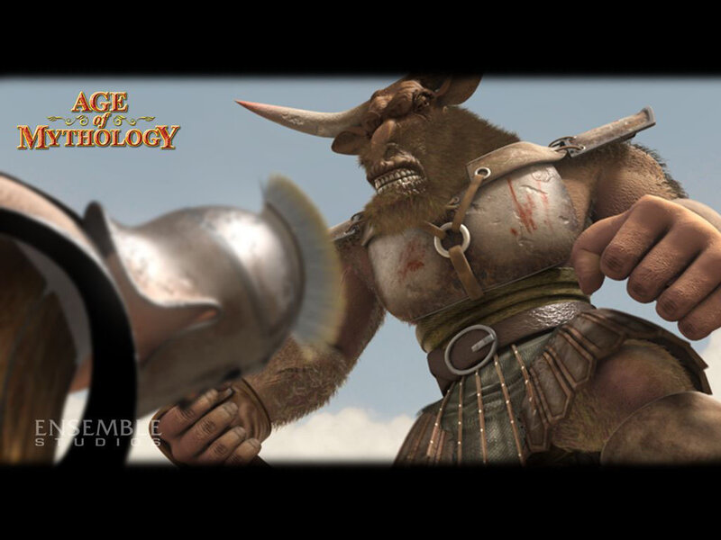 Minotaur warrior in combat