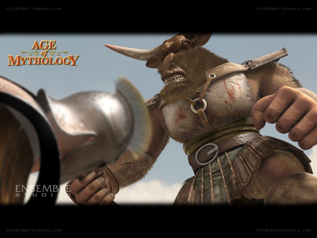 Minotaur warrior in combat