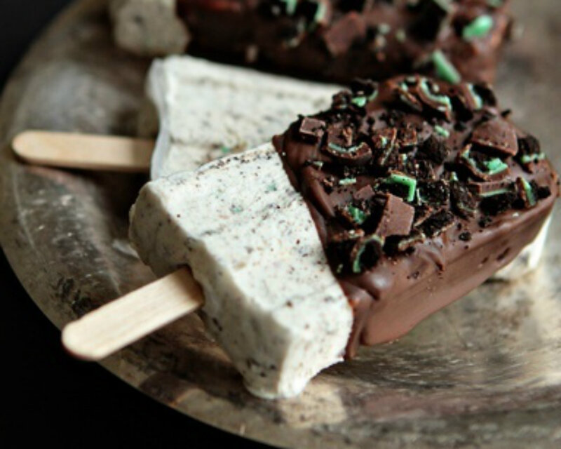 Mint Chocolate Popsicles
