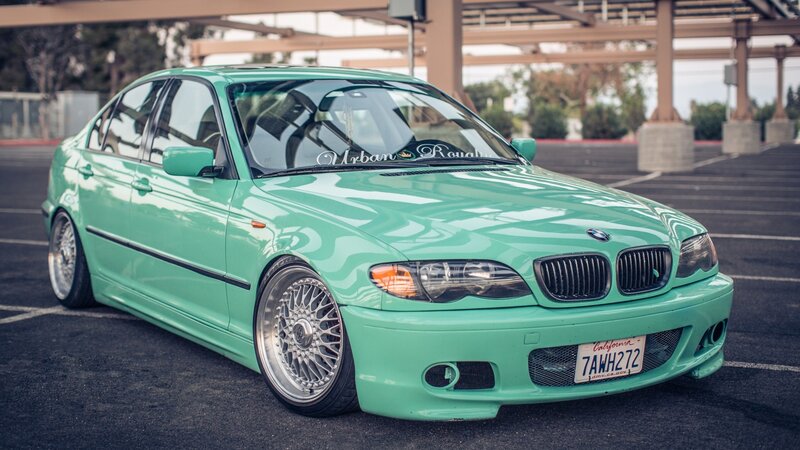 Mint Green Bmw Sedan — Mint Green