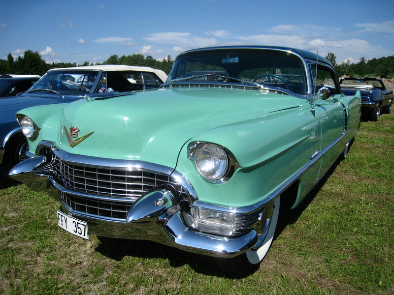 Mint-green Cadillac Car