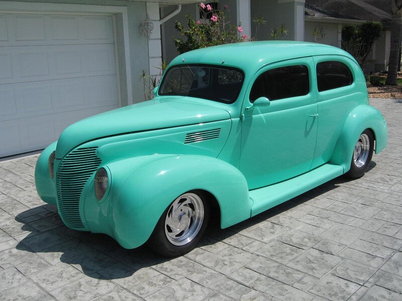 Mint-green Vintage Car — Mint Green