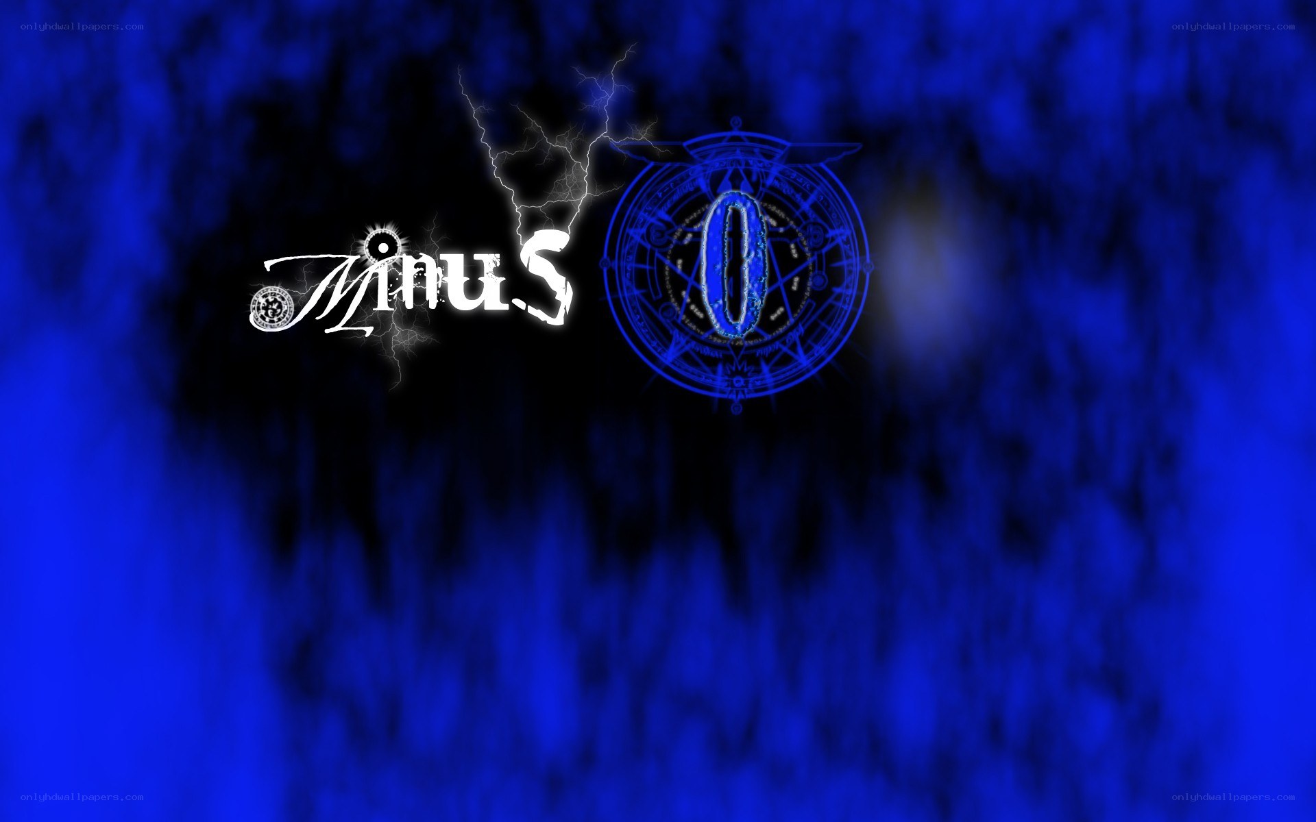 Minus Zero logo with lightning